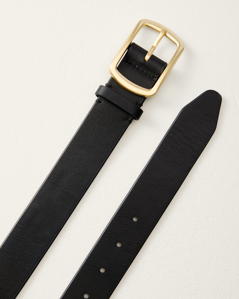 Siren Black Leather Belt