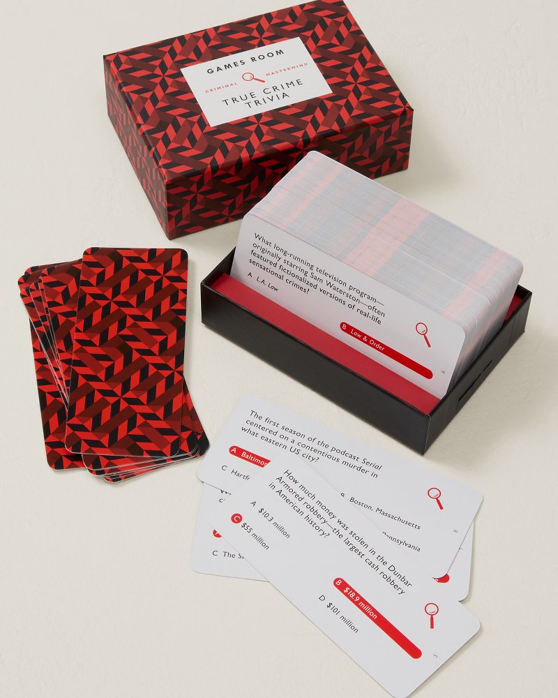 True Crime Trivia Card Game
