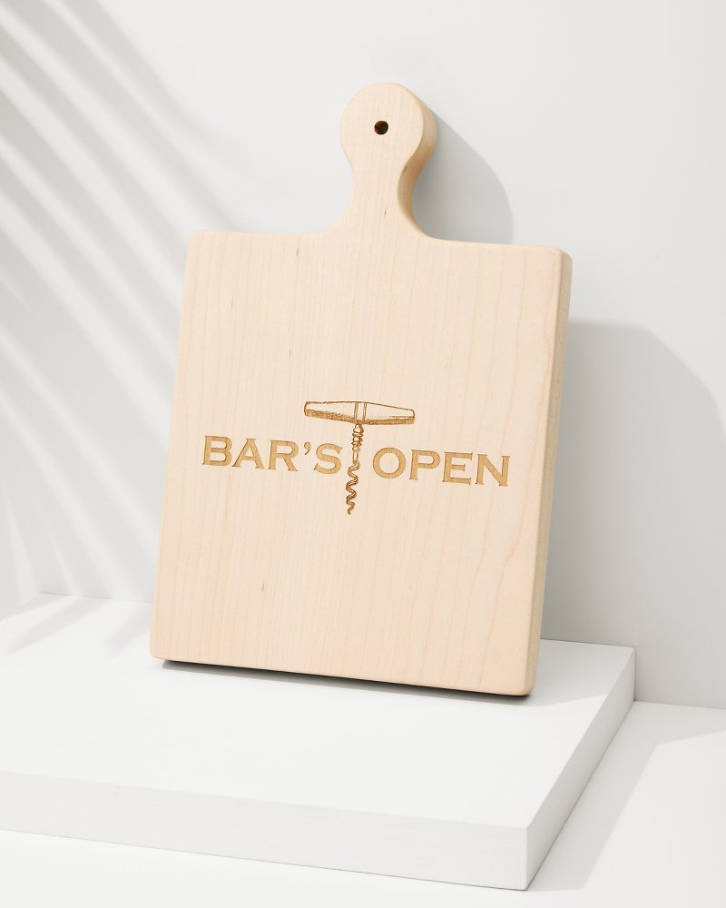 Bar's Open Artisan Maple Wood Board