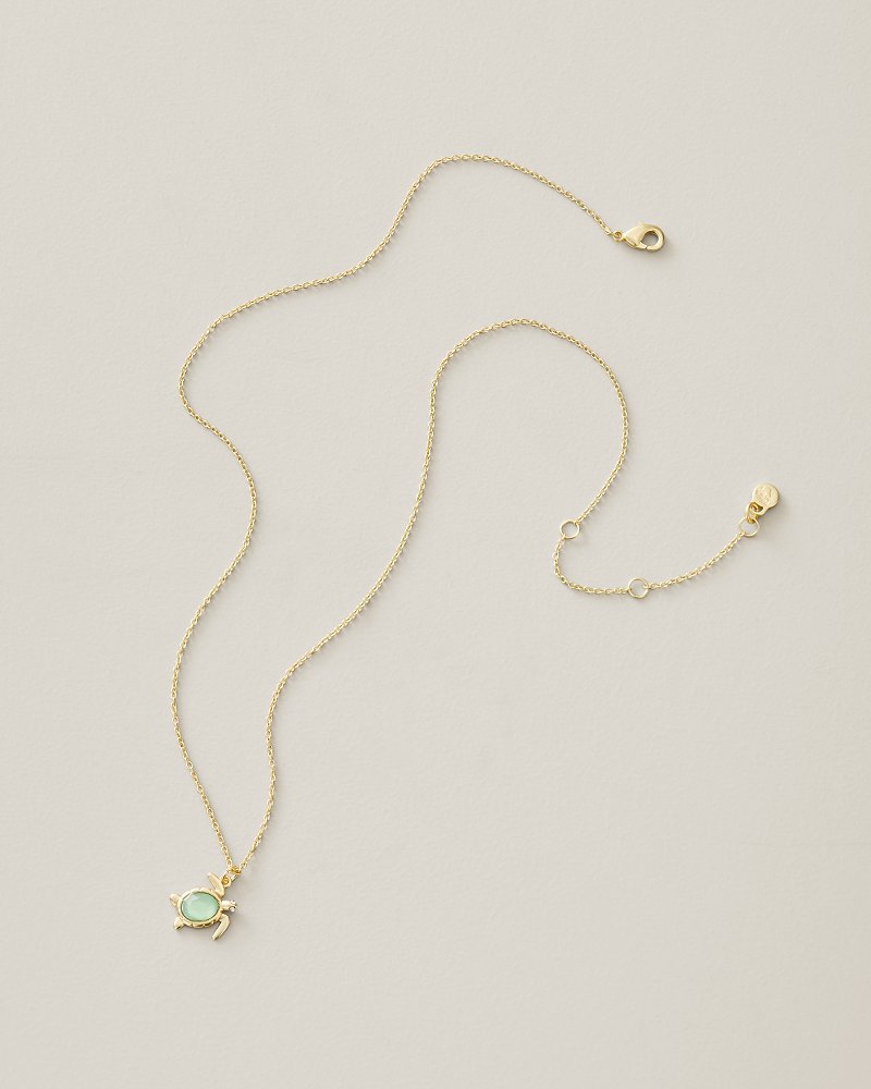 Sea La Vie Turtle Pendant Necklace