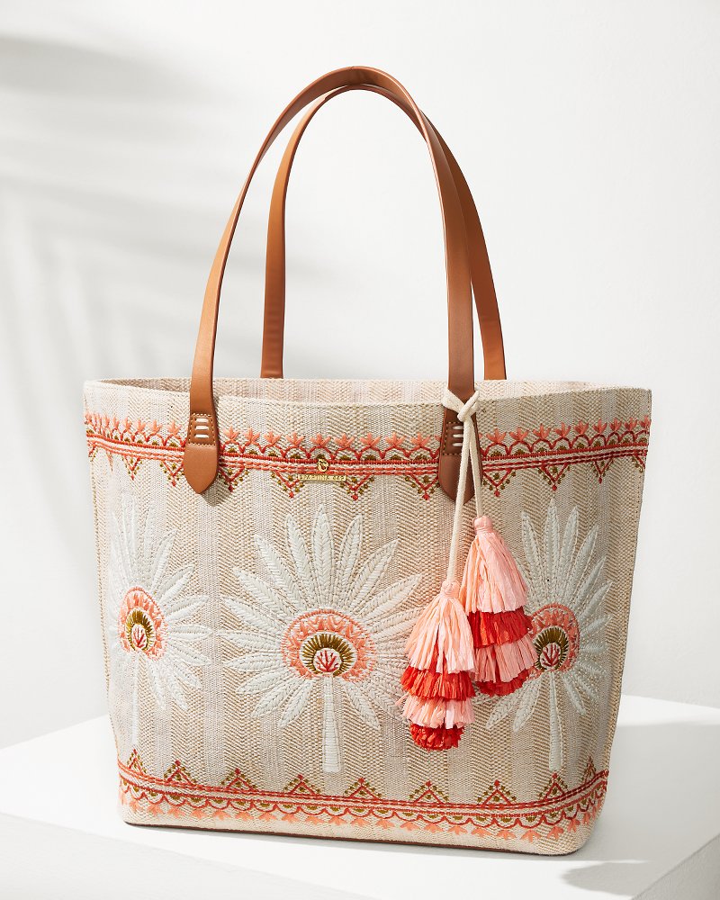 Embroidered Callawassie Fiesta Tote