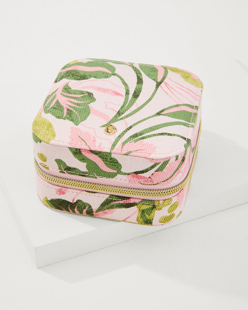 Palm Paradise Travel Jewelry Case