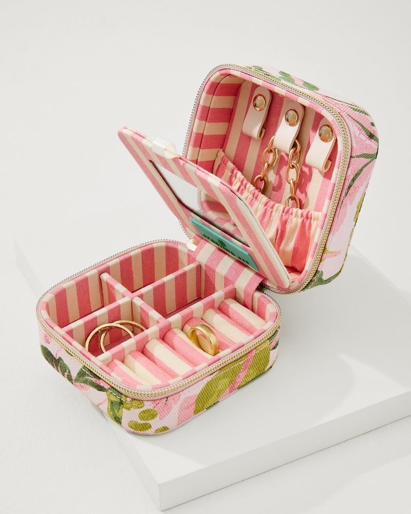 Palm Paradise Jewelry Travel Case