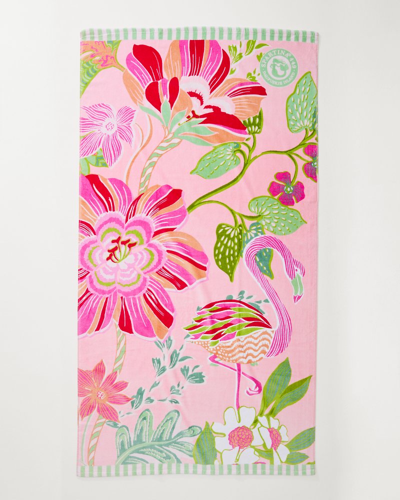 Flamingo Pineapple Beach Towel