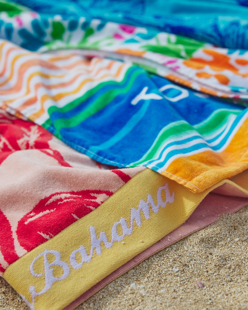 Thumbnail for Flamingo Dance Woven Oversized Beach Towel