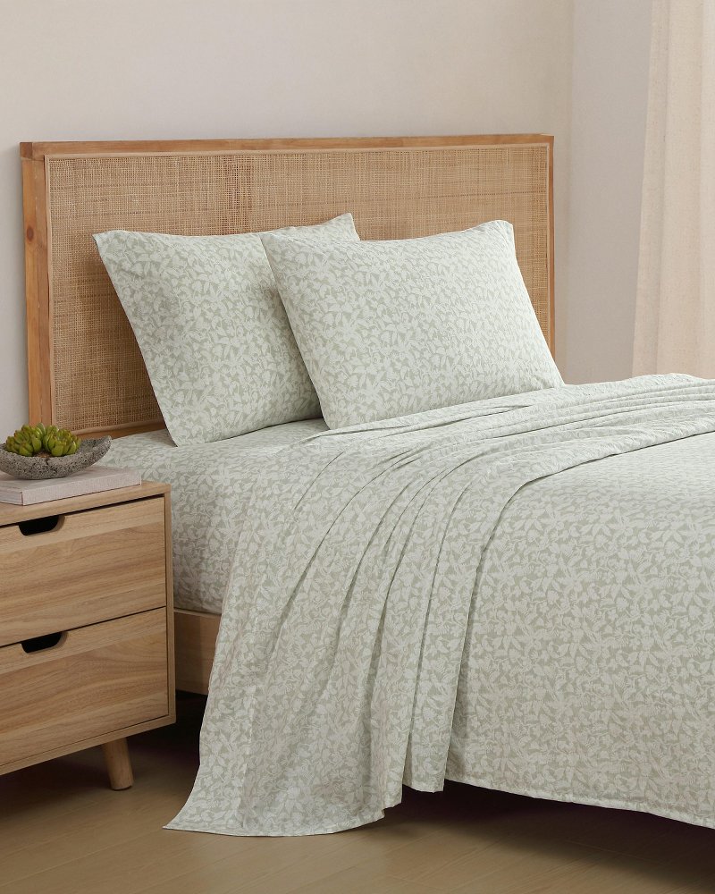 Palm Day 4-Piece Queen Sheet Set