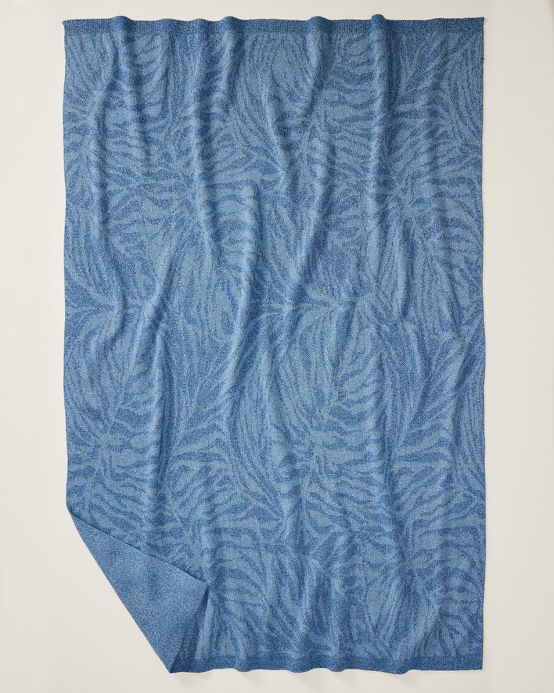 Cayman Leaf Fleece Throw Blanket