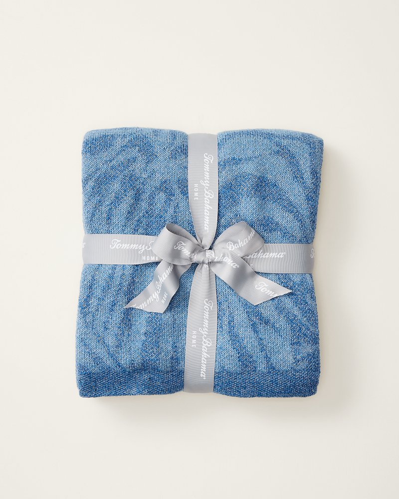 Cayman Leaf Fleece Throw Blanket