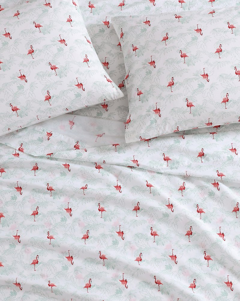 Flamingo Santa King 4-Piece Sheet Set