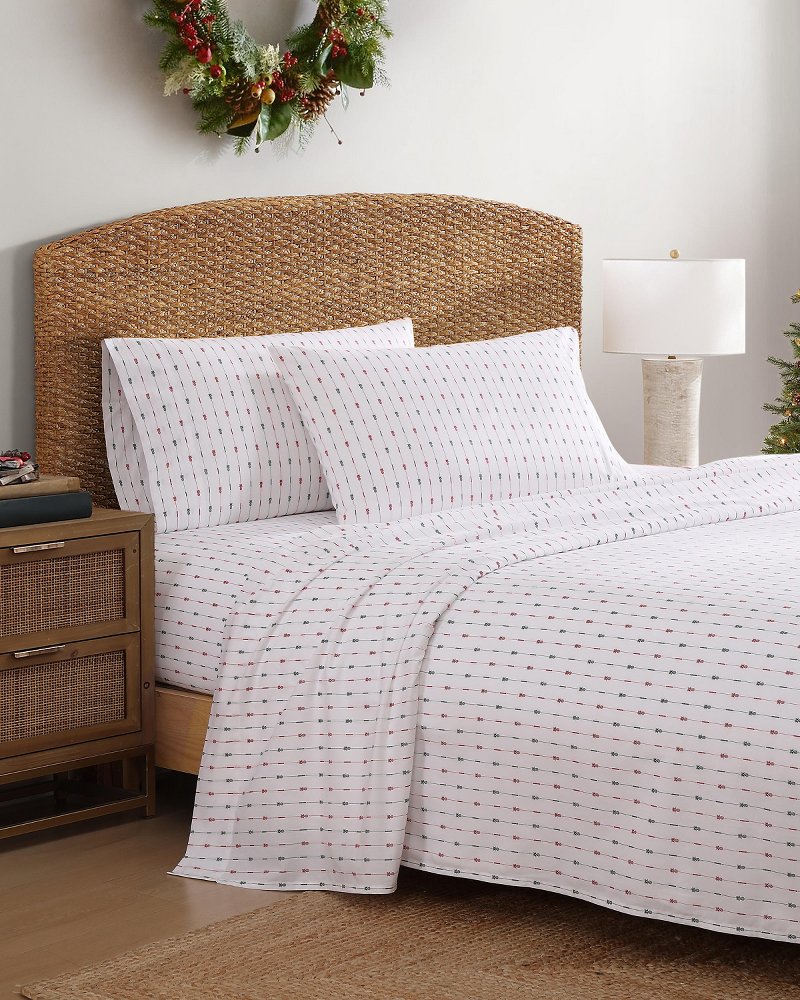 Pineapple Pinstripe Full/Queen 4-Piece Sheet Set