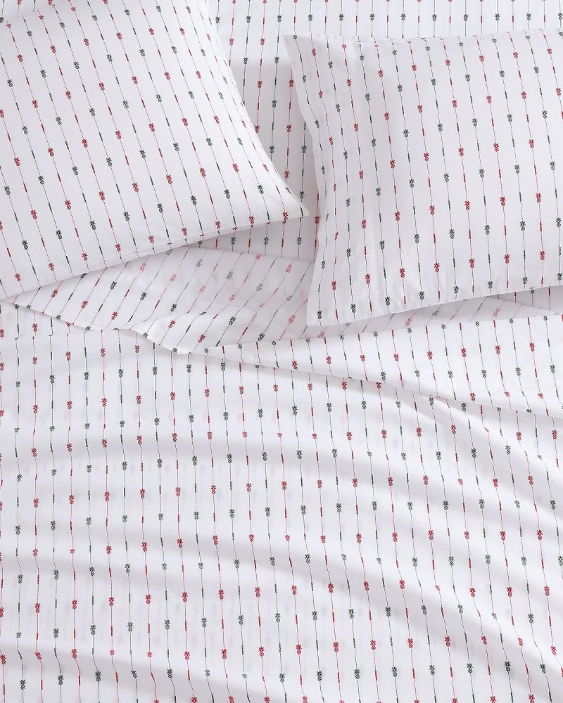 Pineapple Pinstripe King 4-Piece Sheet Set
