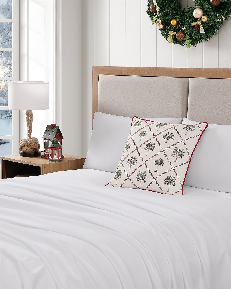 Palm Tree Trellis Decorative Pillow