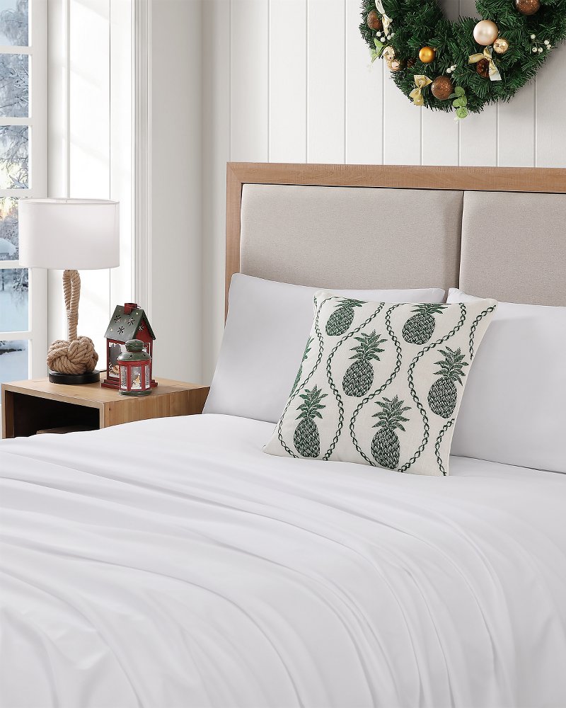 Golden Pineapples Decorative Pillow