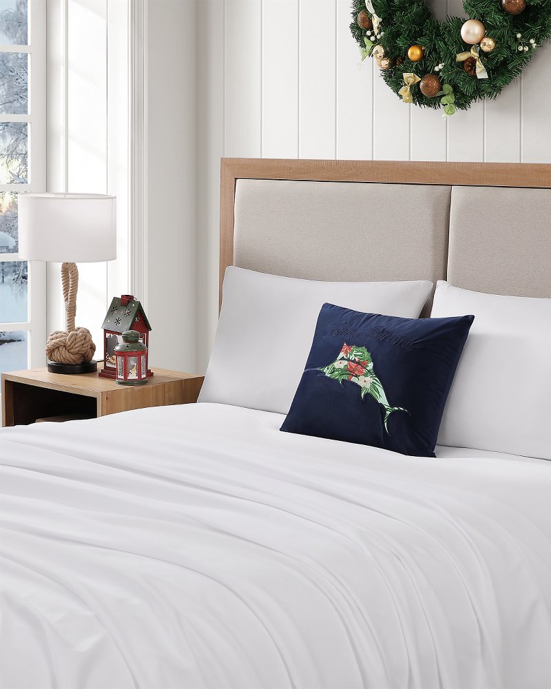 Holiday Marlin Decorative Pillow
