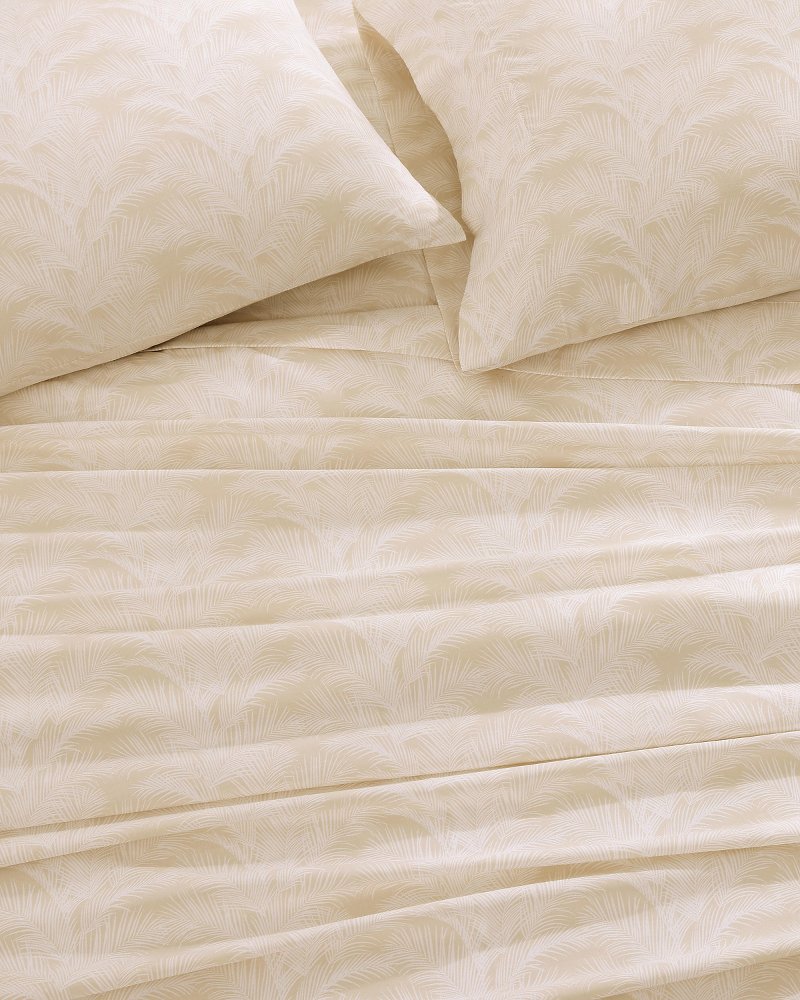 All Over Palms 4-Piece Queen Sheet Set