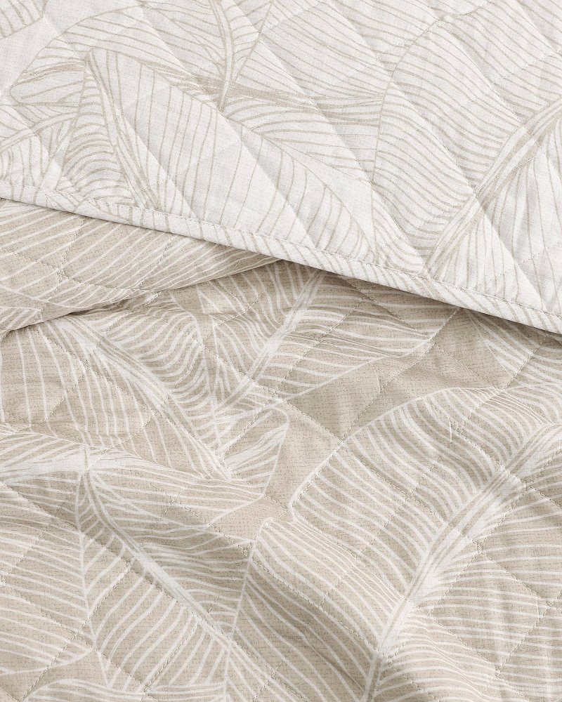 Pebble Palms 3-Piece Full/Queen Quilt Set