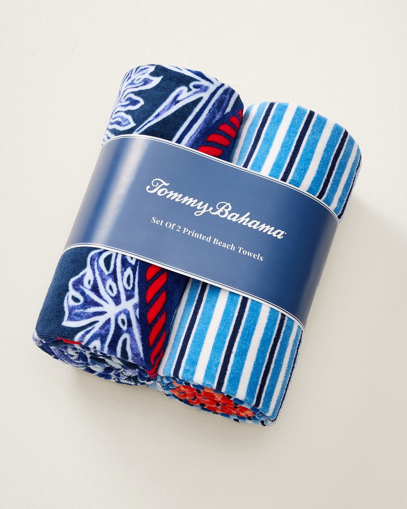 Heritage Hibiscus Beach Towels — Set of 2