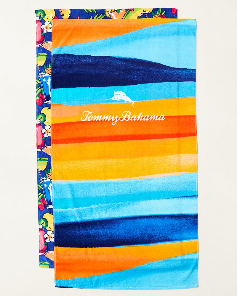 Sunset Island Beach Towels - Set of 2