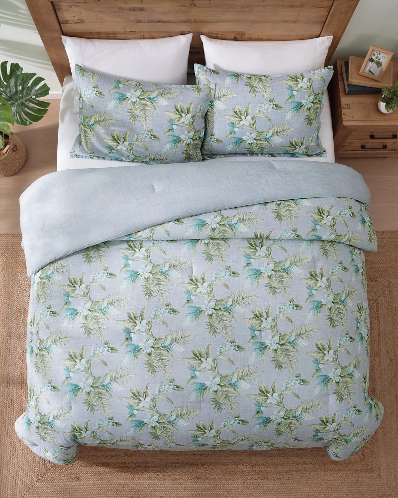 Floral Enchantment Reversible 3-Piece Full/Queen Comforter Set thumbnail 5