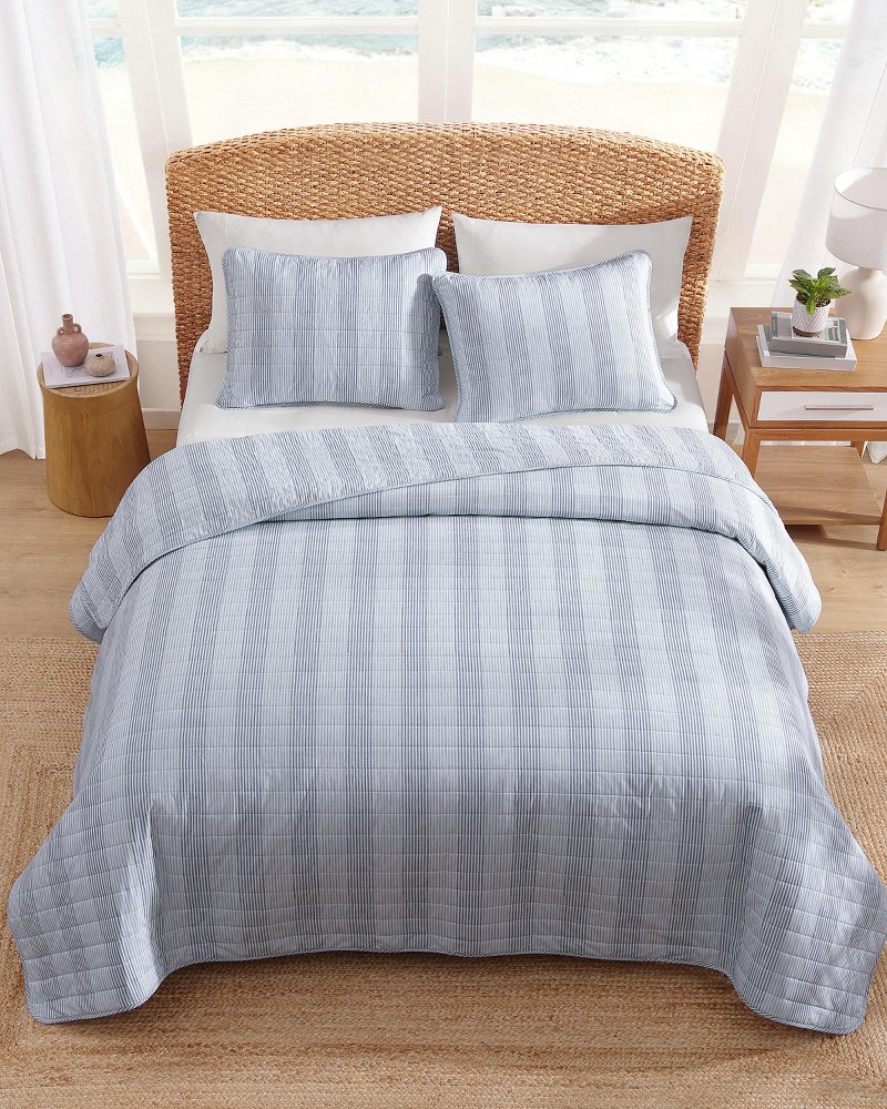 Bahama Weekend Stripe 3-Piece Full/Queen Quilt Set thumbnail 5