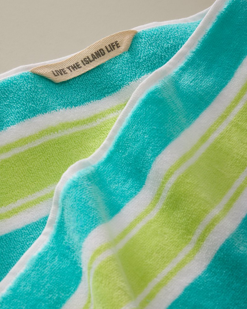 Tidebound Strip Woven Oversized Beach Towel