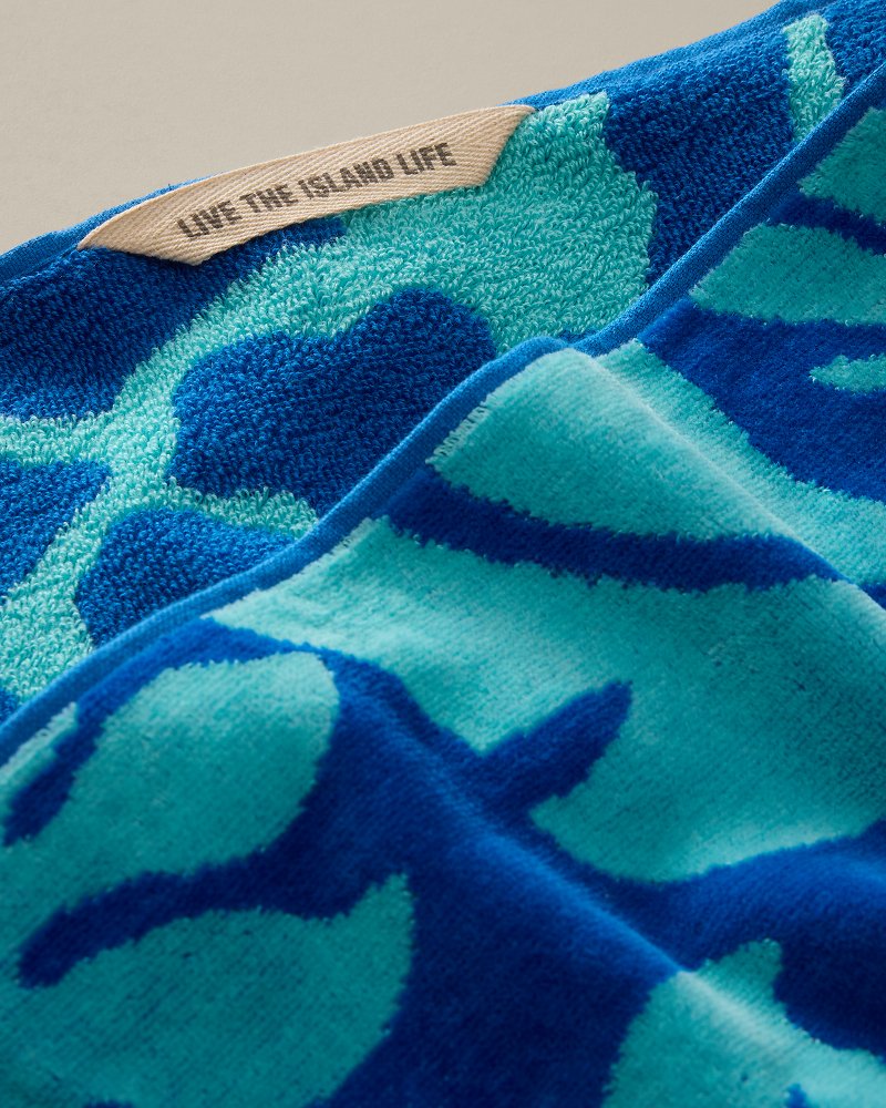 Marine Jungle Woven Oversized Beach Towel