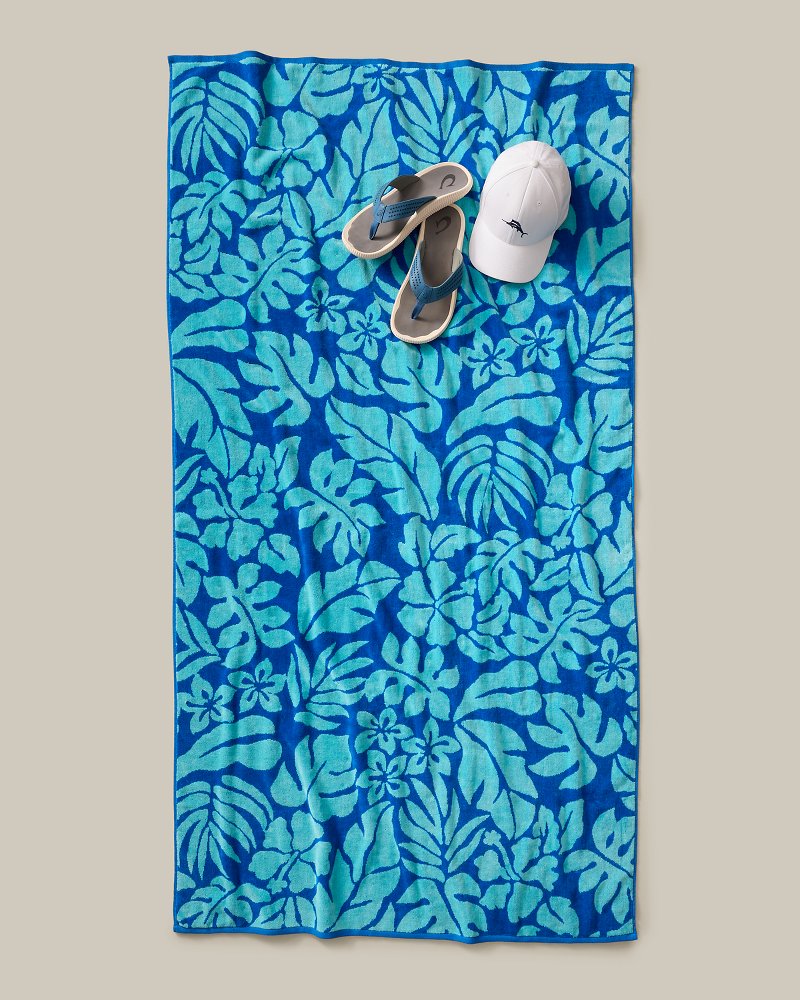 Marine Jungle Woven Oversized Beach Towel