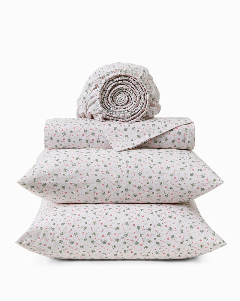 Pickleball Palm 4-Piece King  Sheet Set