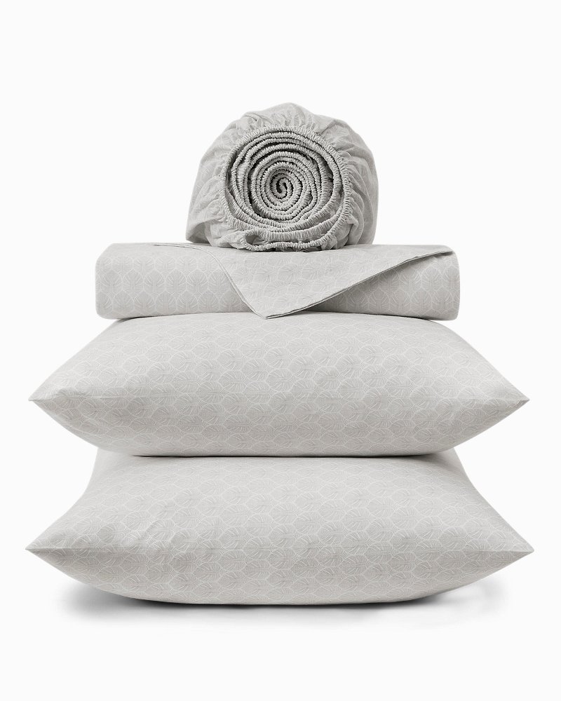 Line Palms 4-Piece Queen Sheet Set