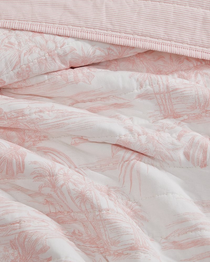 Beach Toile 3-Piece Full/Queen Quilt Set