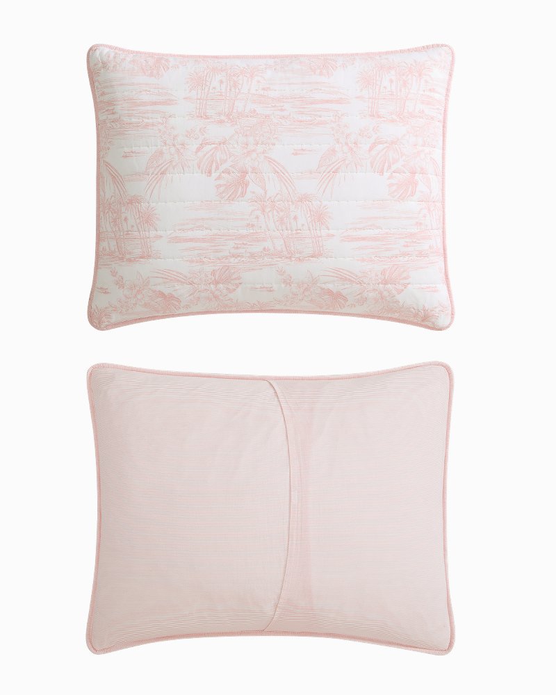 Beach Toile Reversible 3-Piece Full/Queen Quilt Set thumbnail 6