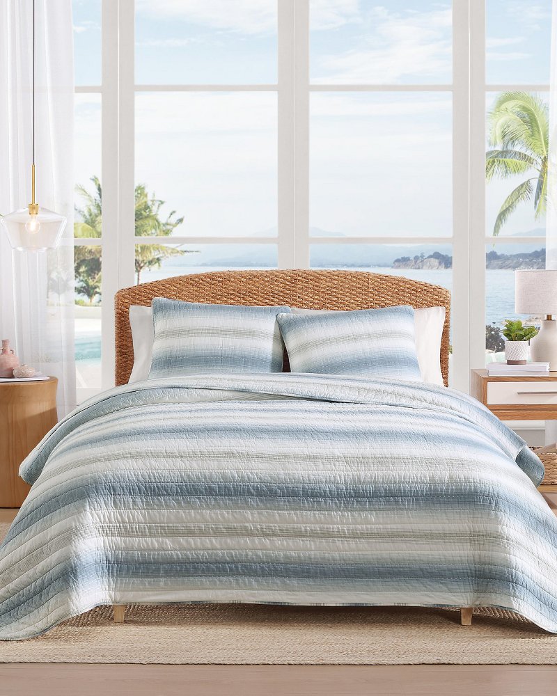 Prima Island Stripe 3-Piece King Quilt Set