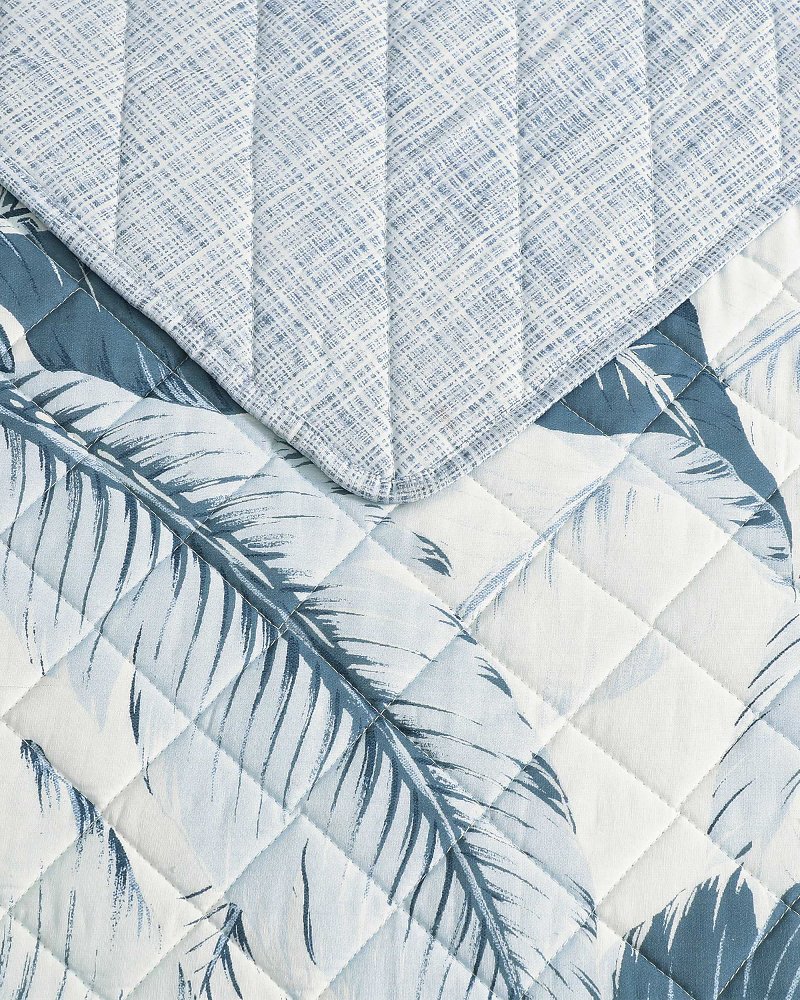 Vintage Palms 3-Piece Full/Queen Quilt Set