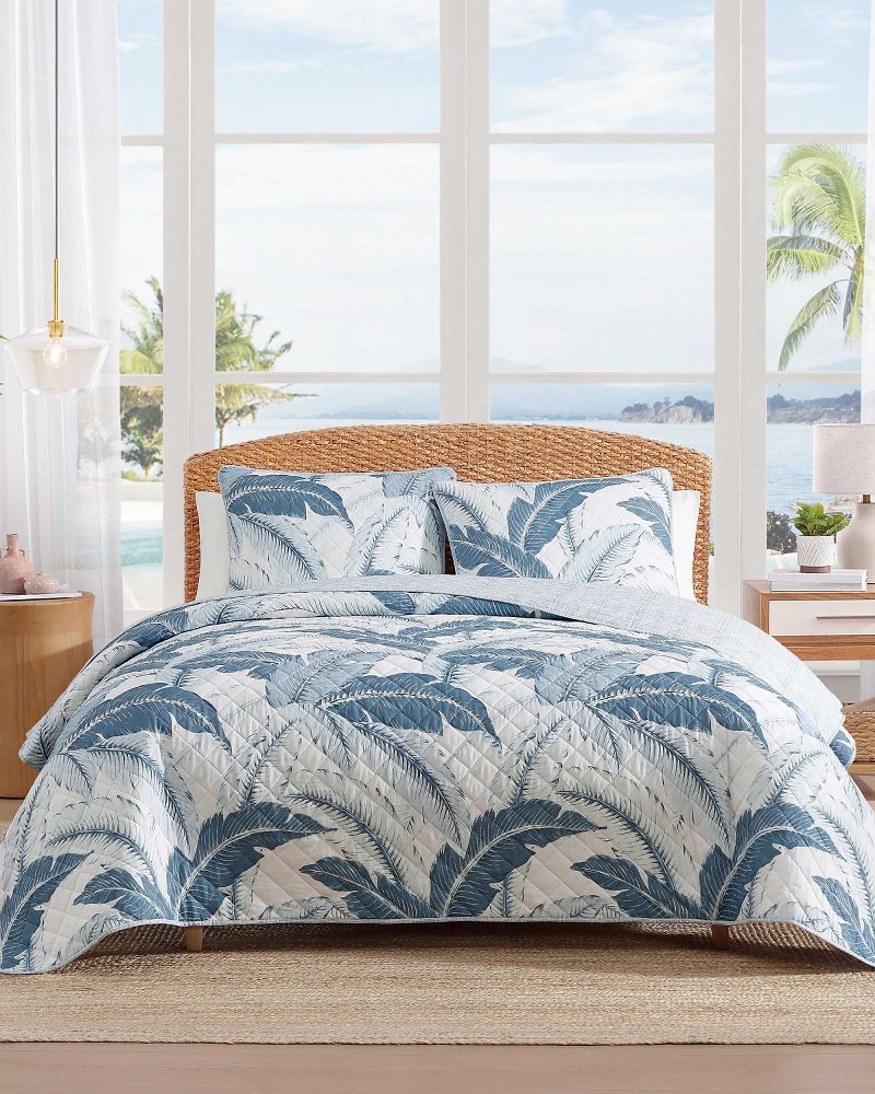 Vintage Palms 3-Piece King Quilt Set