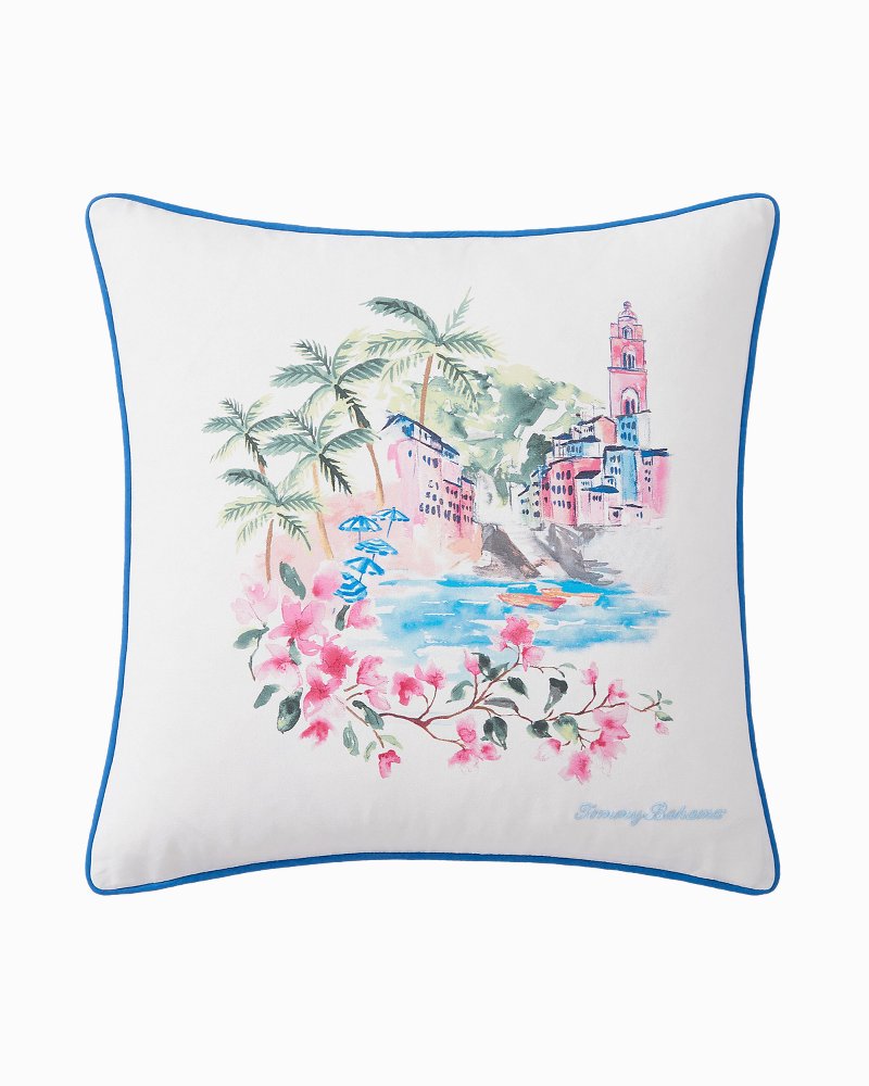 Watercolor Scenic Decorative Pillow