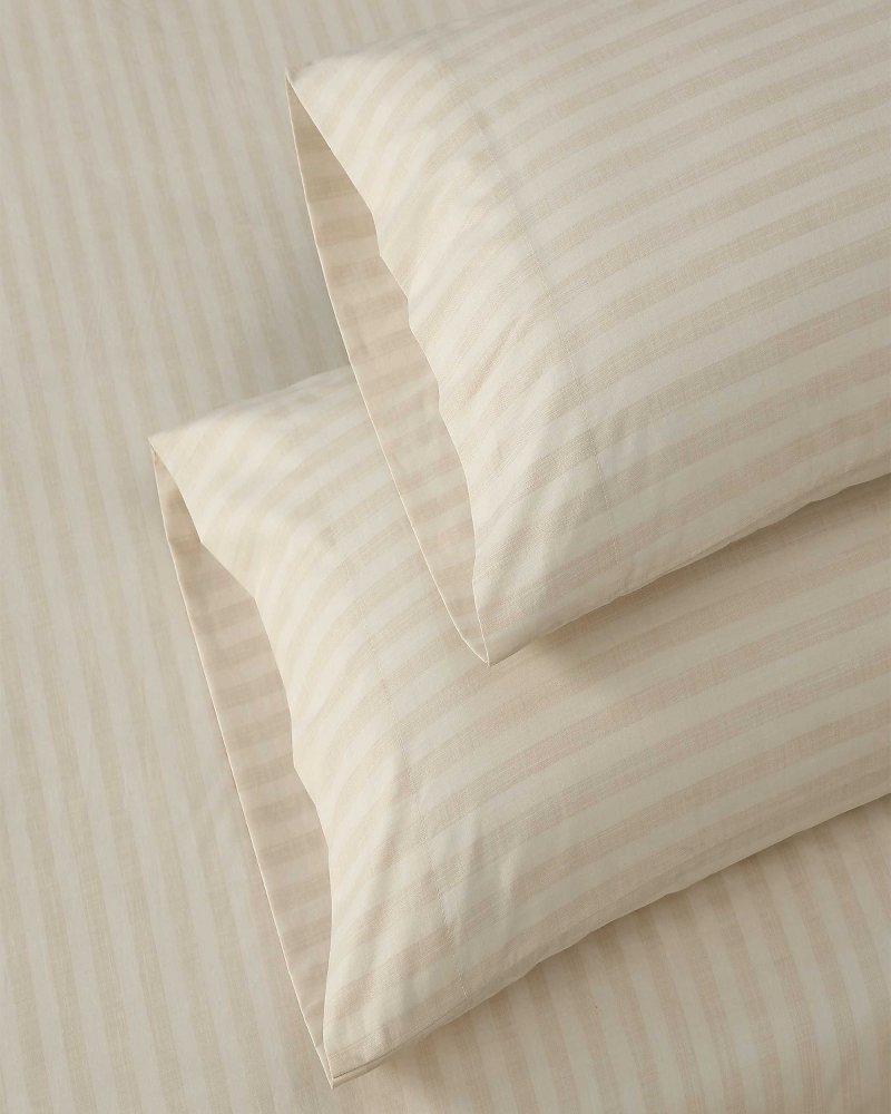 Coastline Micro Stripe 4-Piece Queen Sheet Set