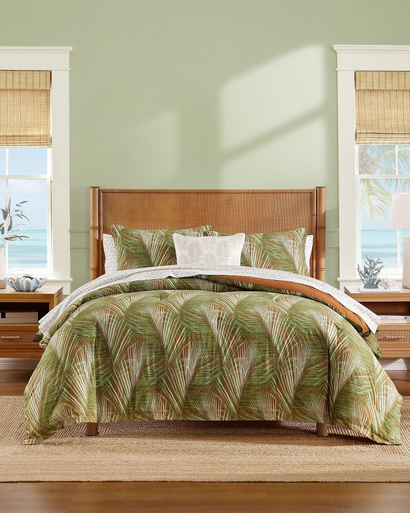 Veranda Palm Reversible 3-Piece King Comforter Set