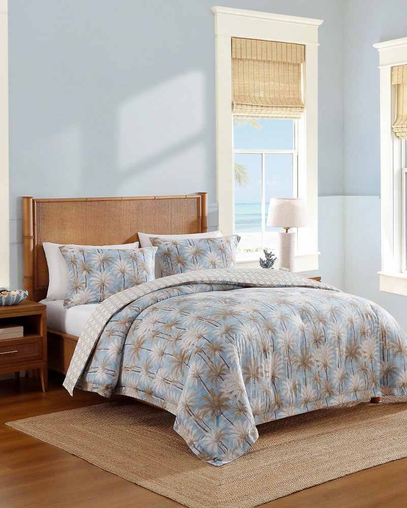 Veranda Palm Reversible 3-Piece King Comforter Set