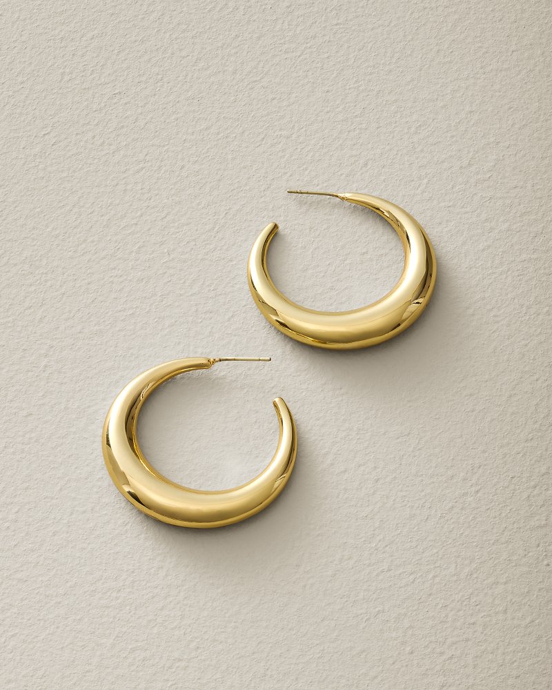 Isla Mer Tapered Hoop Earrings