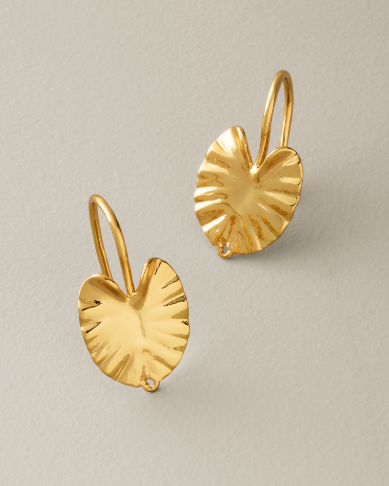 Porto Pearl Mini Leaf Drop Earrings