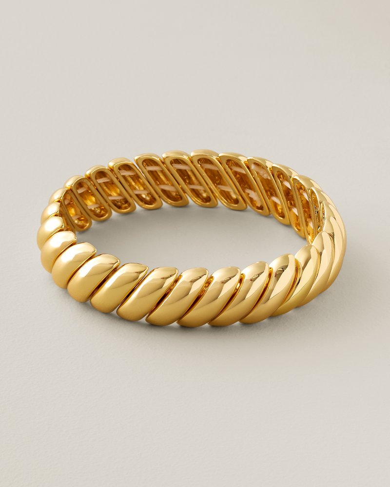 Porto Pearl Gold-Tone Stretch Bracelet