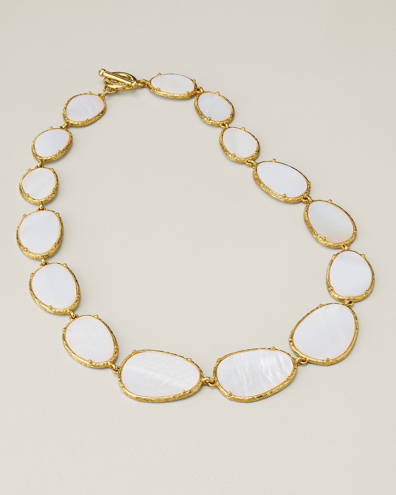 Royal Coast Mother of Pearl Statement Necklace