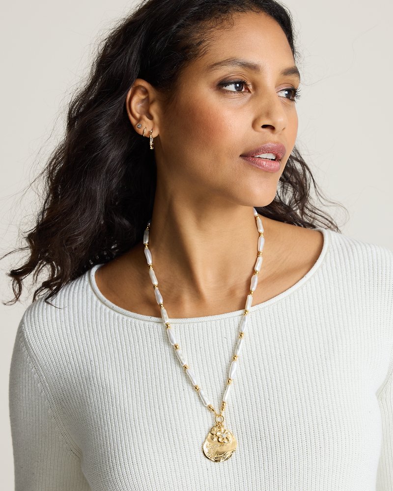 Porto Pearl Pearl Charm Necklace