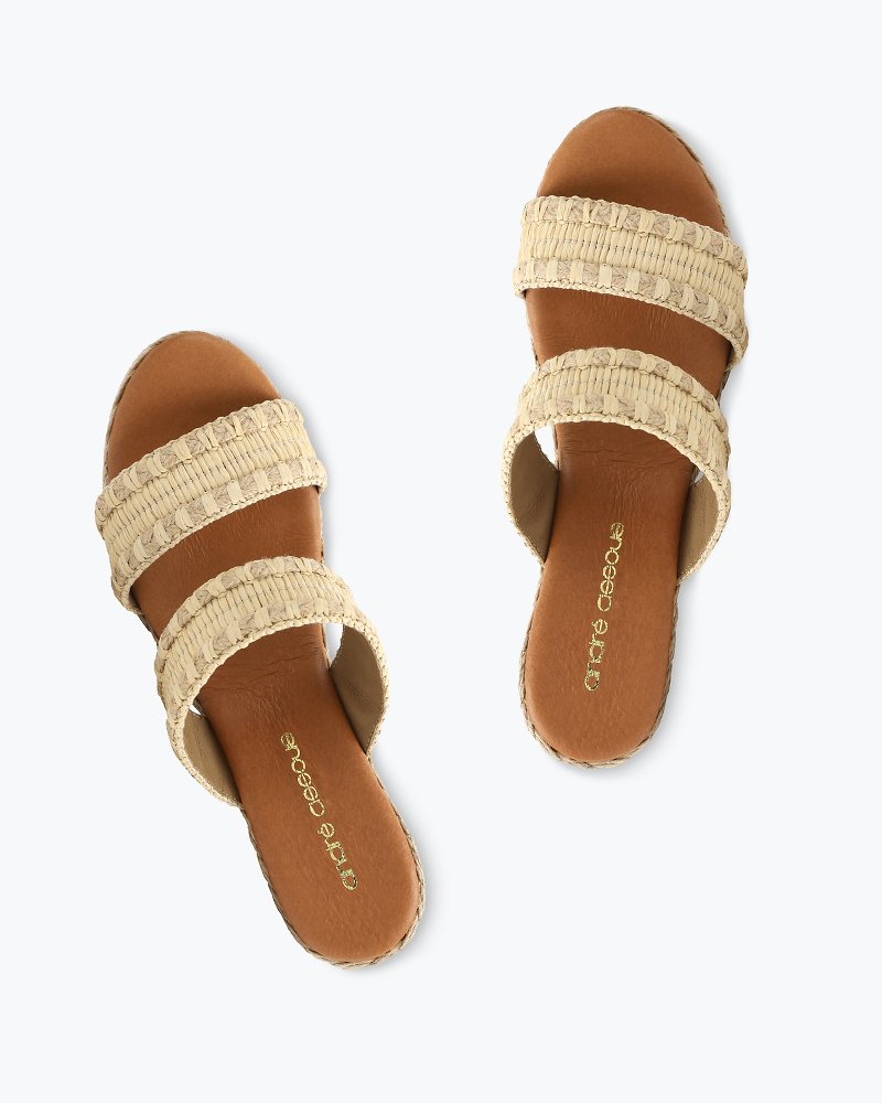 André Assous Nolita Raffia Wedge Sandals