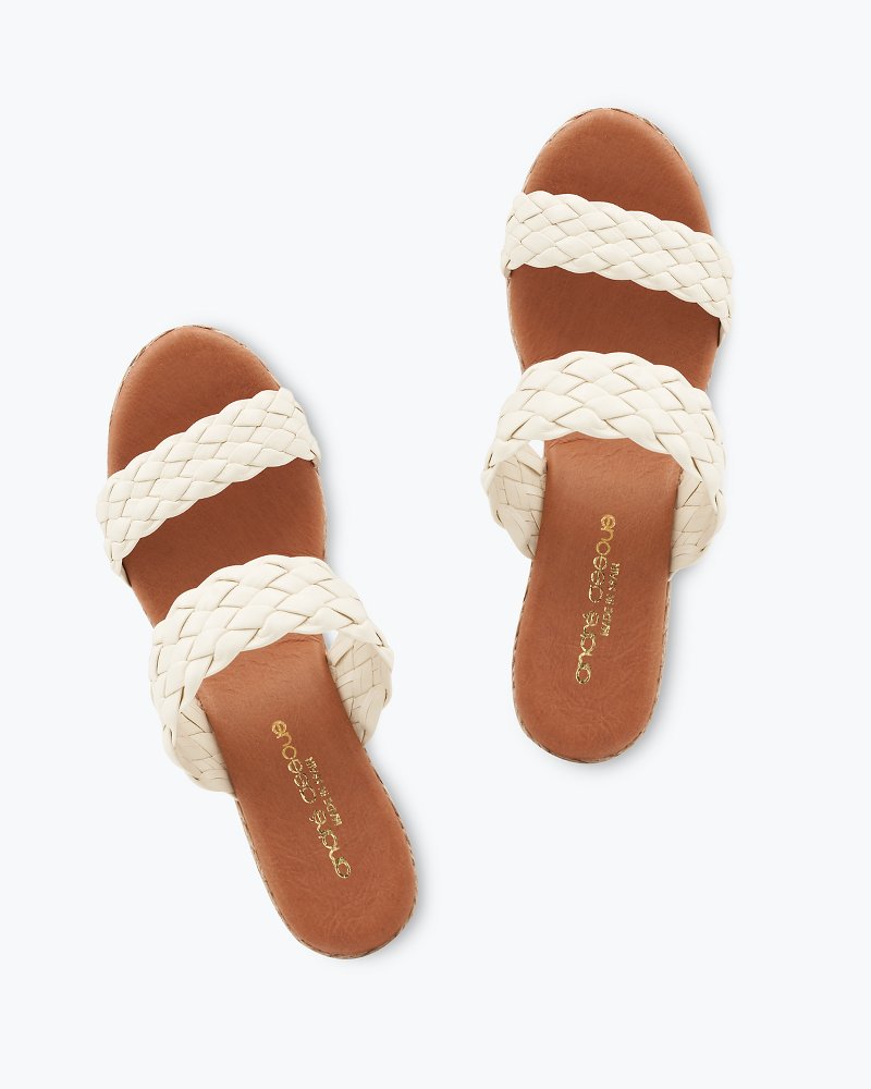 André Assous Aria Woven Wedge Sandals