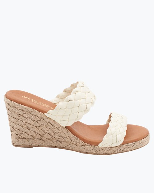 André Assous Aria Woven Wedge Sandals