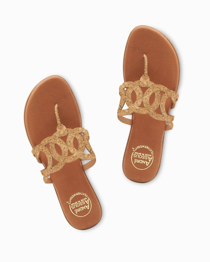 Thumbnail for André Assous Nature Cork Featherweights™ Sandals