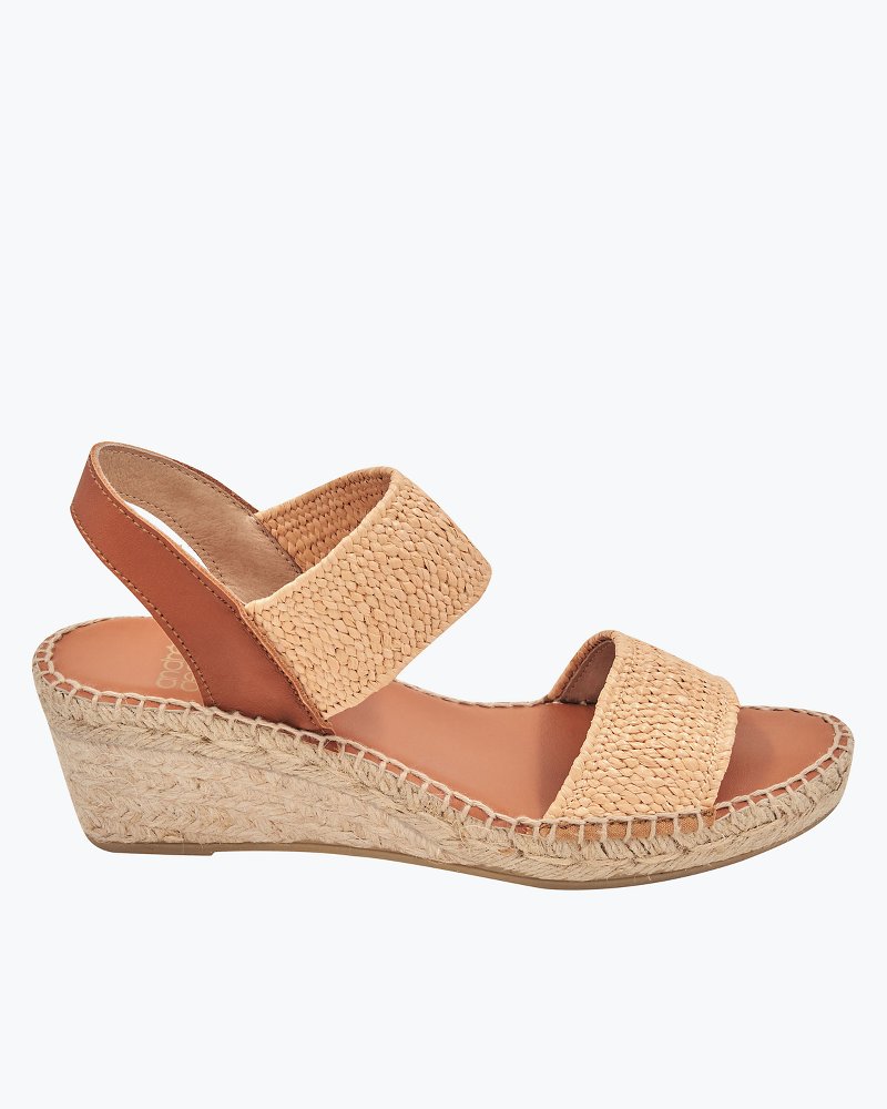 André Assous Aviana Stretch Espadrille Wedge Sandals