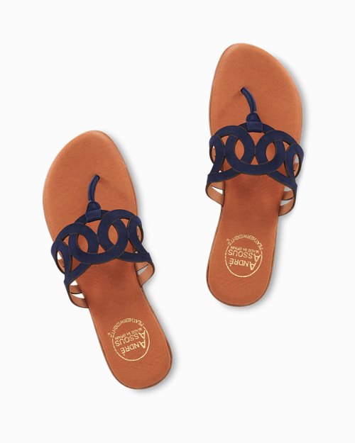 André Assous Nature Featherweights™ Navy Sandals