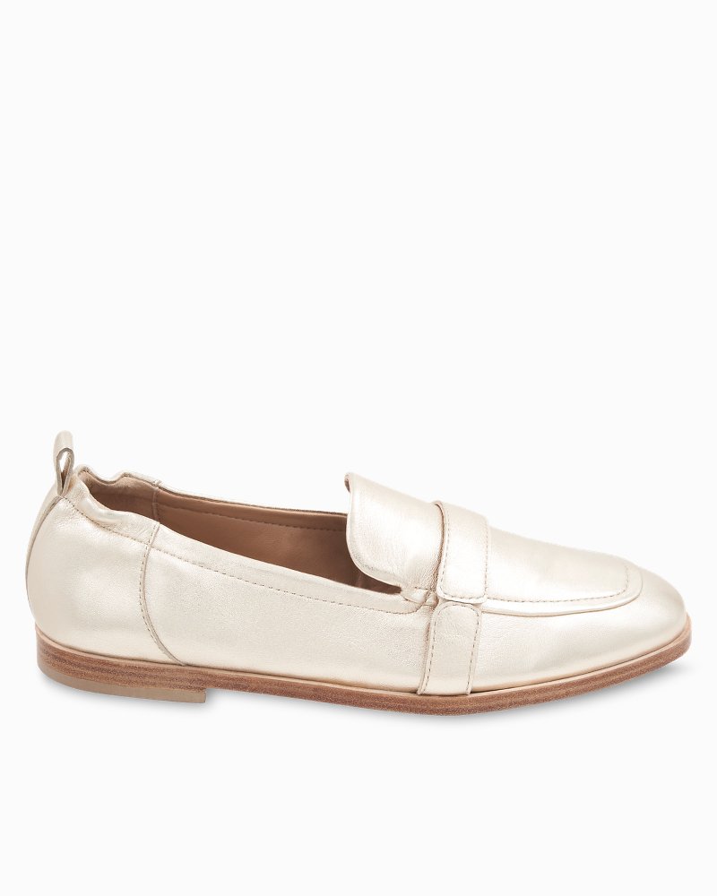 André Assous Cedar Leather Metallic Featherweights™ Loafers